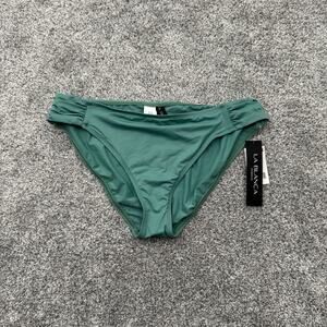 La Blanca Bikini Bottoms Womens Size 16 Chic Feminine Ruched Summer Swimwear